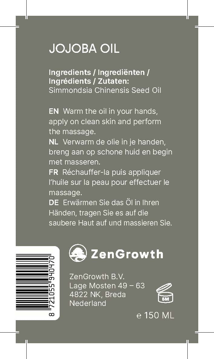 ZenGrowth 100% Koudgeperste Jojoba Olie 150ml