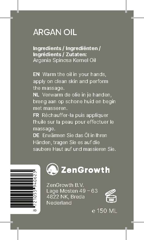 ZenGrowth 100% Koudgeperste Biologische Argan Olie 150ml