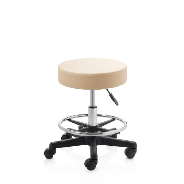 ZenGrowth Tabouret Beige met voetring en plastic frame