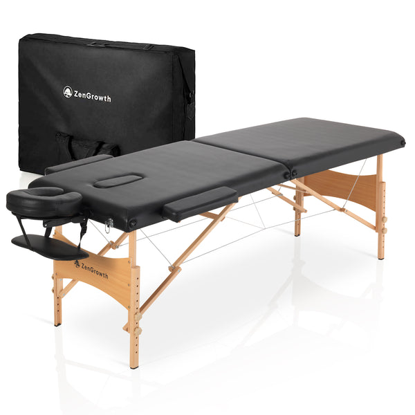 ZENGROWTH Massagetafel Economy Flat Zwart