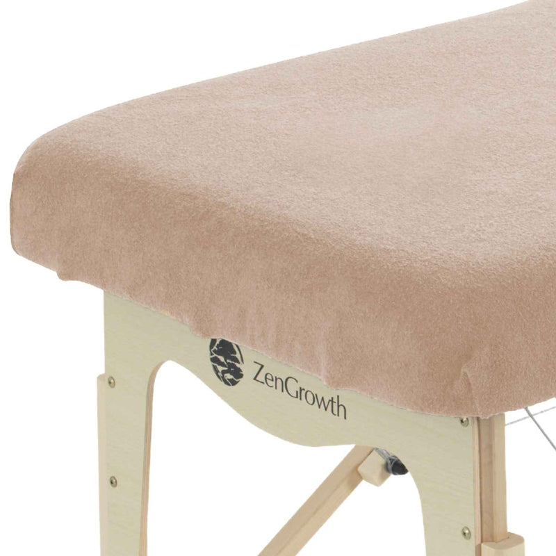 Terry Cloth Massage Table Sheet, Light Brown without Face Hole