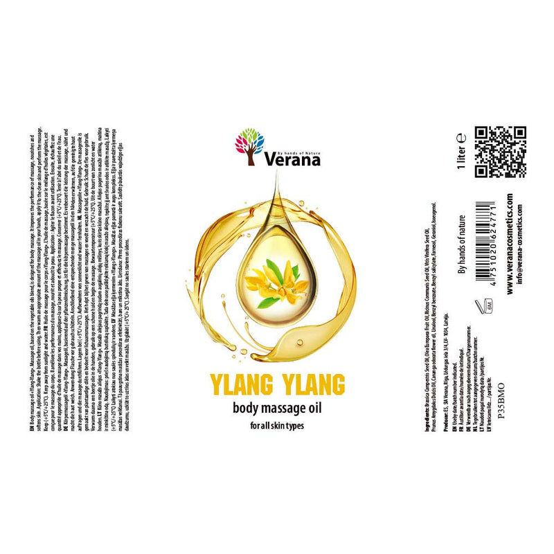 Verana 100% natuurlijke Massageolie Ylang Ylang 1l