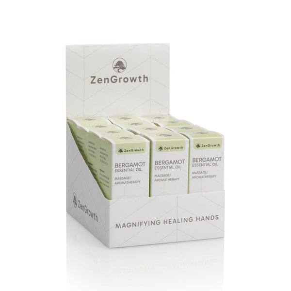 ZENGROWTH Biologische Etherische Olie Bergamot Display 12 flesjes