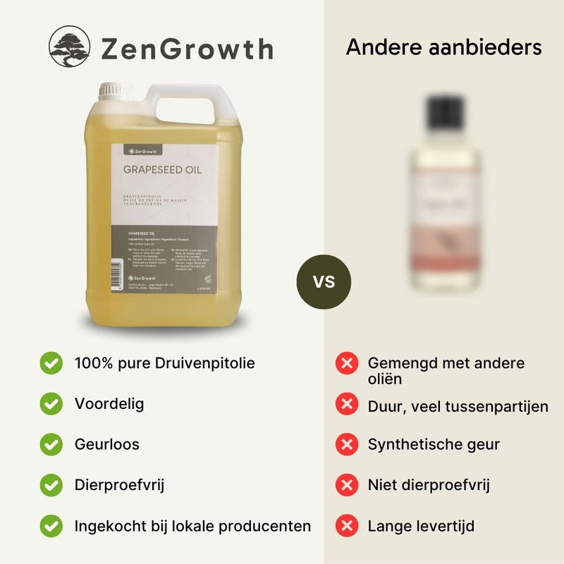 ZenGrowth 100% Natuurlijke Druivenpitolie 5l