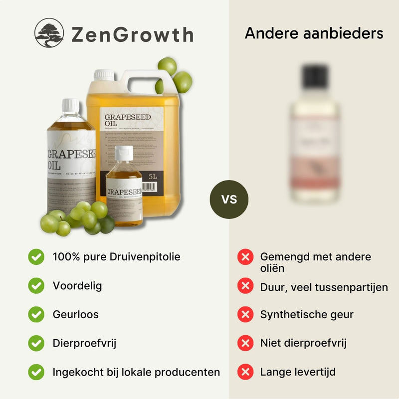 ZenGrowth 100% Natuurlijke Druivenpitolie 1l