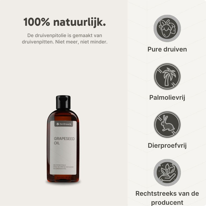 ZenGrowth 100% Natuurlijke Druivenpitolie 150ml