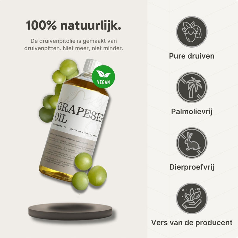 ZenGrowth 100% Natuurlijke Druivenpitolie 1l