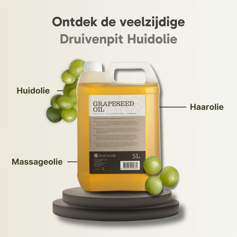 ZenGrowth 100% Natuurlijke Druivenpitolie 5l