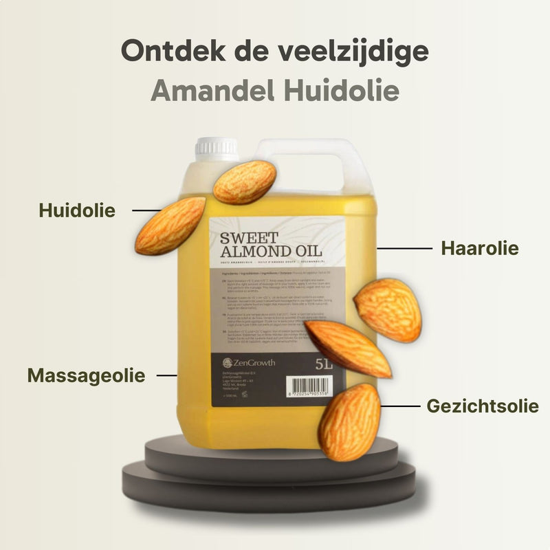 ZenGrowth 100% Natuurlijke Zoete Amandelolie 5l