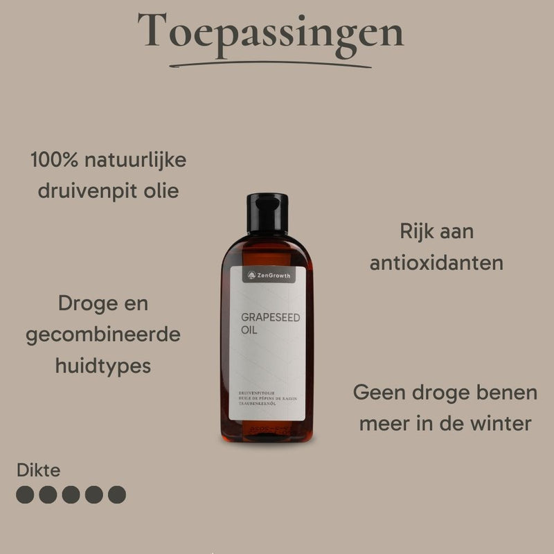 ZenGrowth 100% Natuurlijke Druivenpitolie 150ml