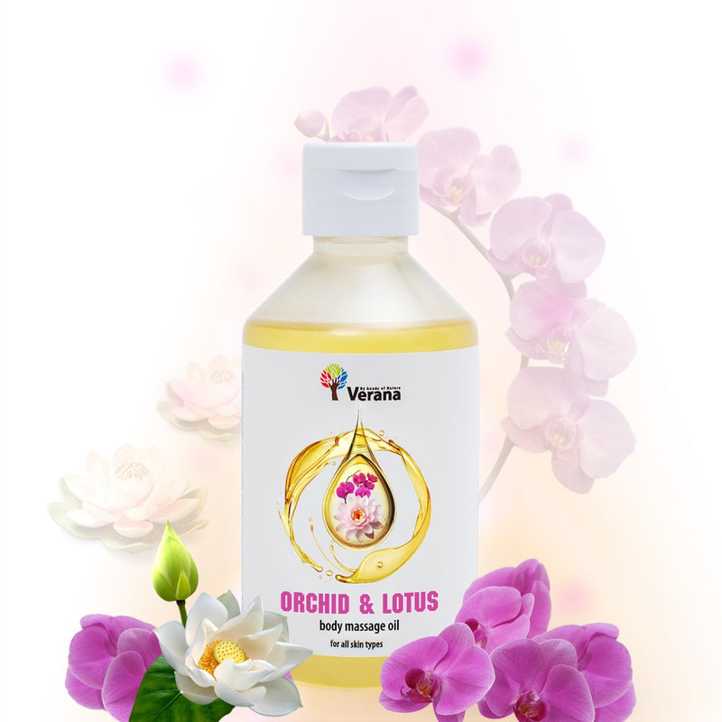 Verana 100% natuurlijke Massageolie Orchidee Lotus 250ml